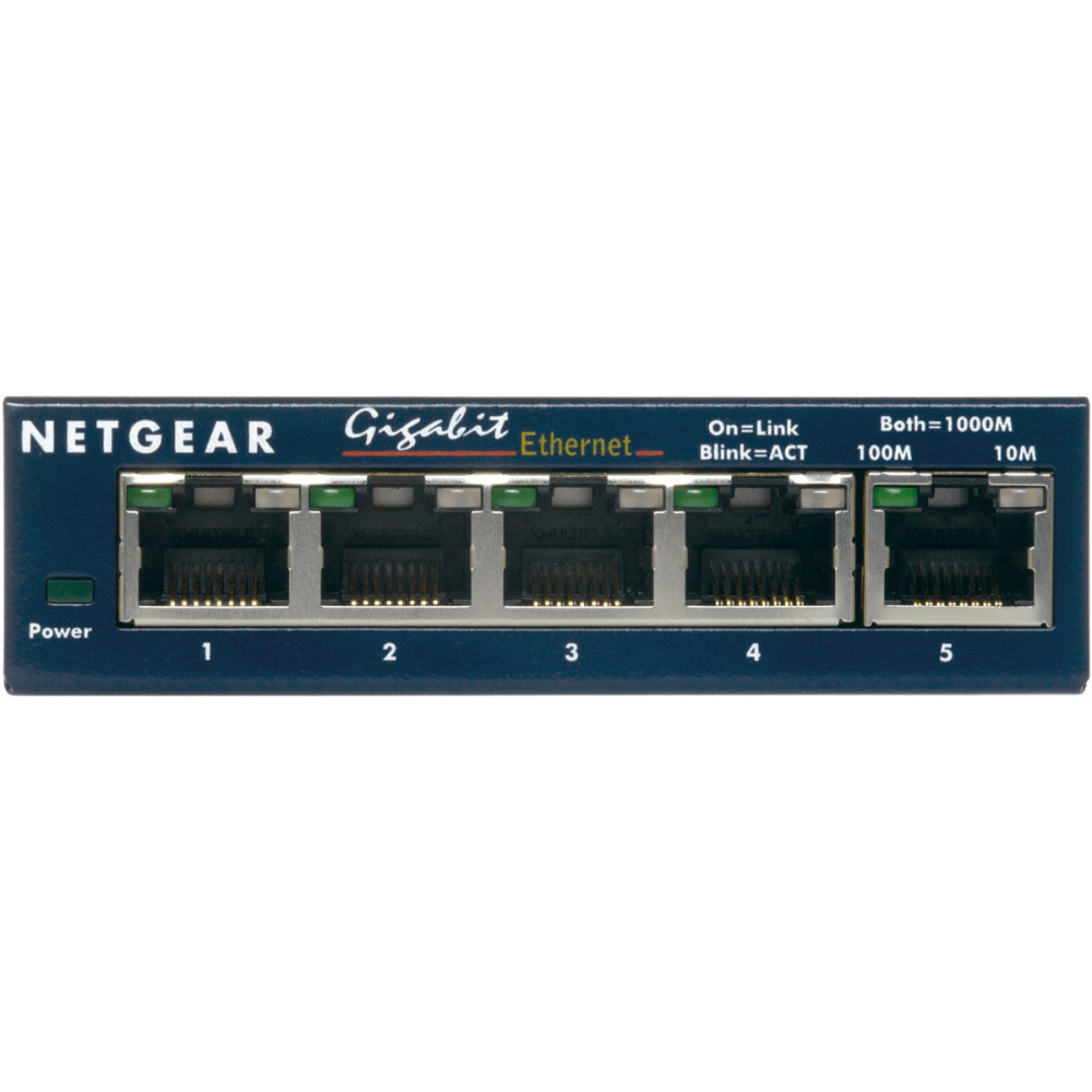 NETGEAR GS105GE SWITCH με 5 Θύρες Gigabit (1Gbps) Ethernet