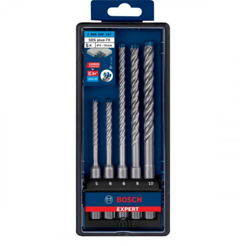Bosch Σετ 5 Τρυπάνια με SDS Plus Στέλεχος για Δομικά ΥλικάΚωδικός: 2608900197