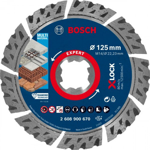 Bosch 2608900670 Δίσκος Κοπής Δομικών Υλικών 125mm