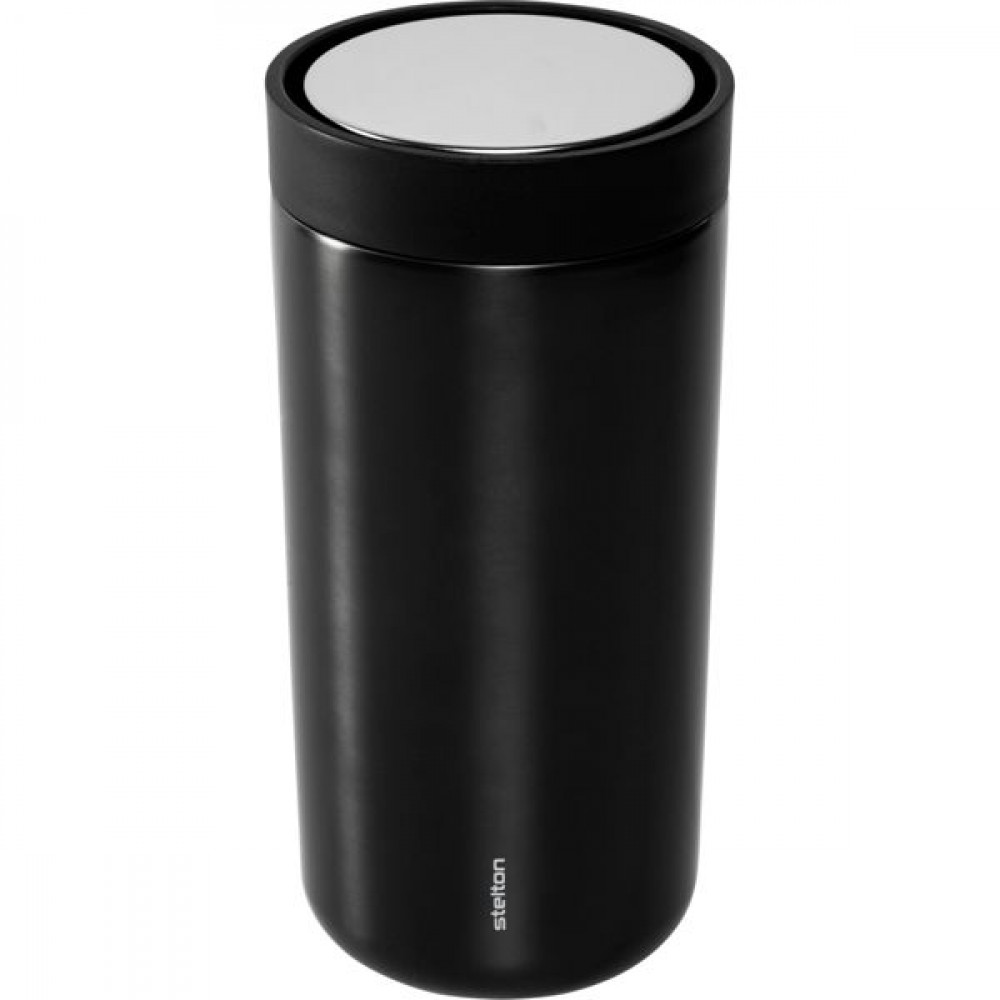 Stelton To Go Click Thermal Ποτήρι Θερμός Black Metallic 400ml