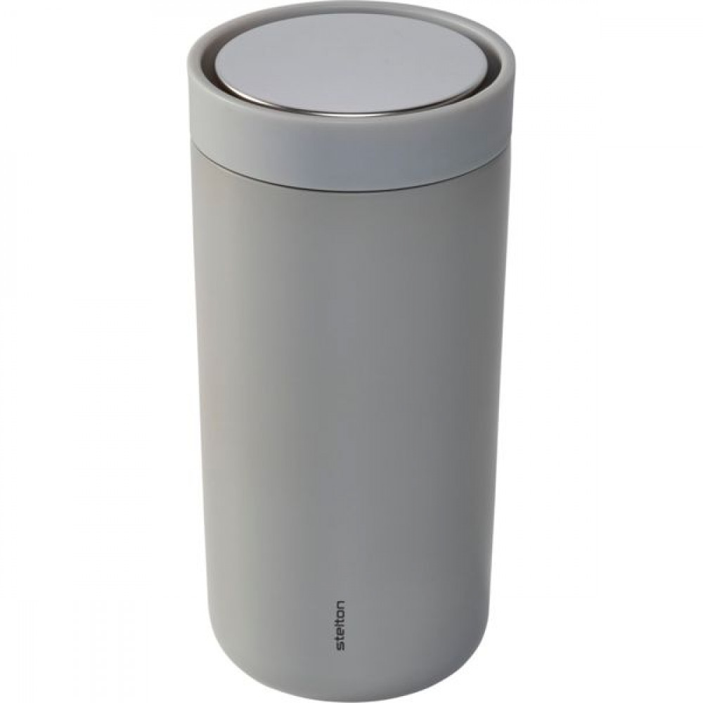Stelton To Go Click Thermal Ποτήρι Θερμός Soft Light Grey 400ml