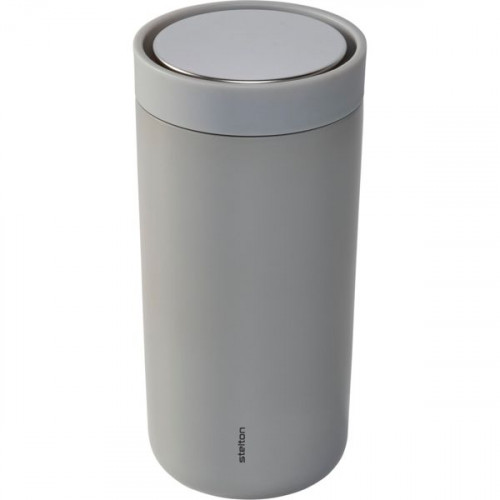 Stelton To Go Click Thermal Ποτήρι Θερμός Soft Light Grey 400ml