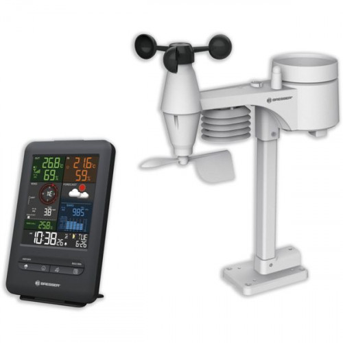 Bresser Beaufort 5-in-1 Weather Centre 7002525 Ασύρματος Μετεωρολογικός Σταθμός Ψηφιακός Επιτραπέζιος Μαύρος