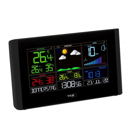 TFA View Breeze 35.8001.01 Ασύρματος Μετεωρολογικός Σταθμός Ψηφιακός Επίτοιχος / Επιτραπέζιος Μαύρος