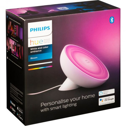 Philips Bloom table lamp Επιτραπέζιο Διακοσμητικό Φωτιστικό με Φωτισμό RGB LED σε Λευκό Χρώμα