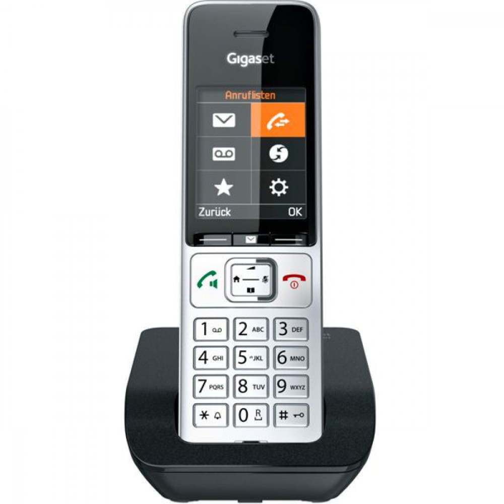 Gigaset COMFORT 500 Ασύρματο Τηλέφωνο με Aνοιχτή Aκρόαση Ασημί