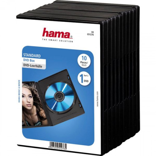 1x10 Hama DVD-Jewel Case black           51276