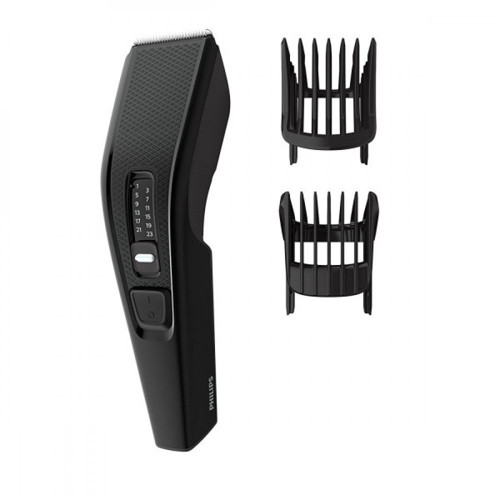 Philips Series 3000 Κουρευτική Μηχανή Ρεύματος Black HC3510/15