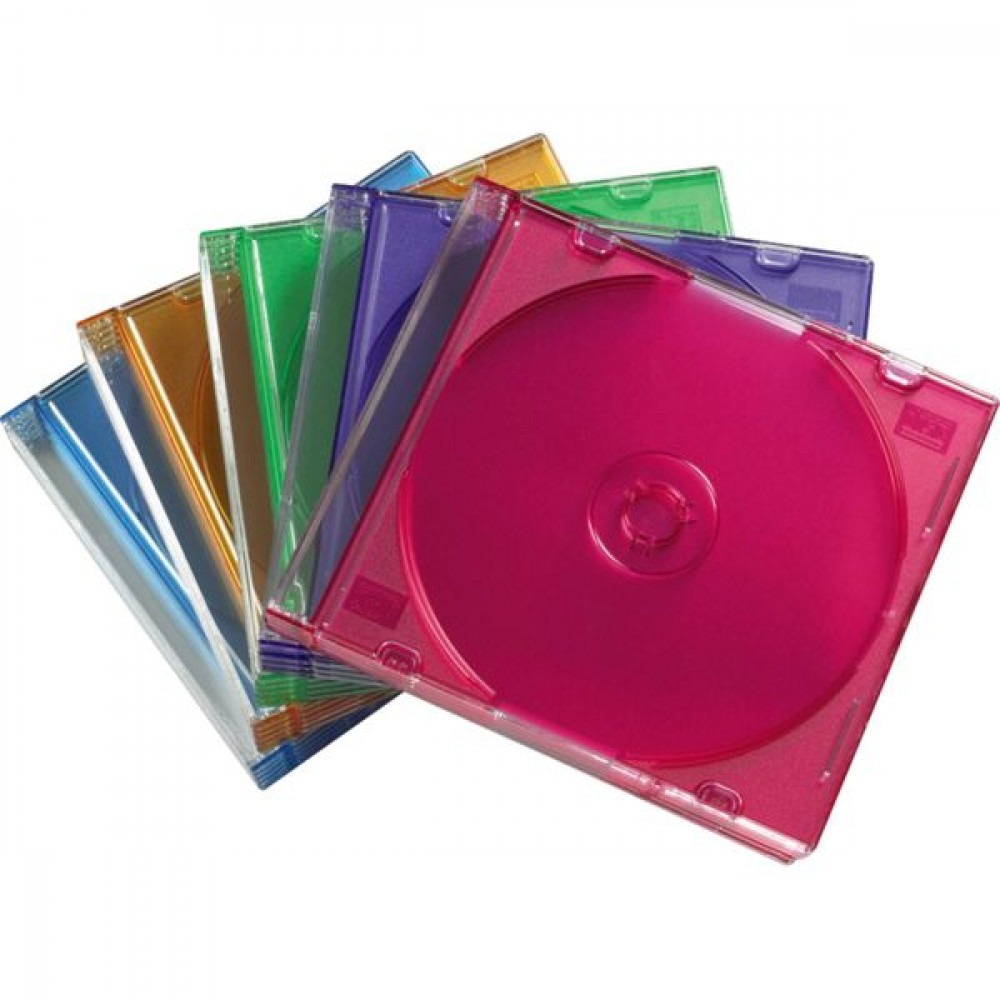 1x25 Hama CD-Sleeves  Slim Box coloured          51166