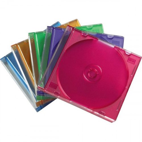 1x25 Hama CD-Sleeves  Slim Box coloured          51166