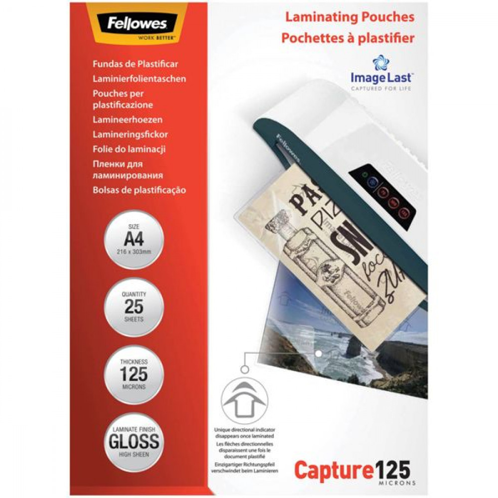 Fellowes ImageLast A4 125 Micron Φύλλα Πλαστικοποίησης 25τμχΚωδικός: 5396301
