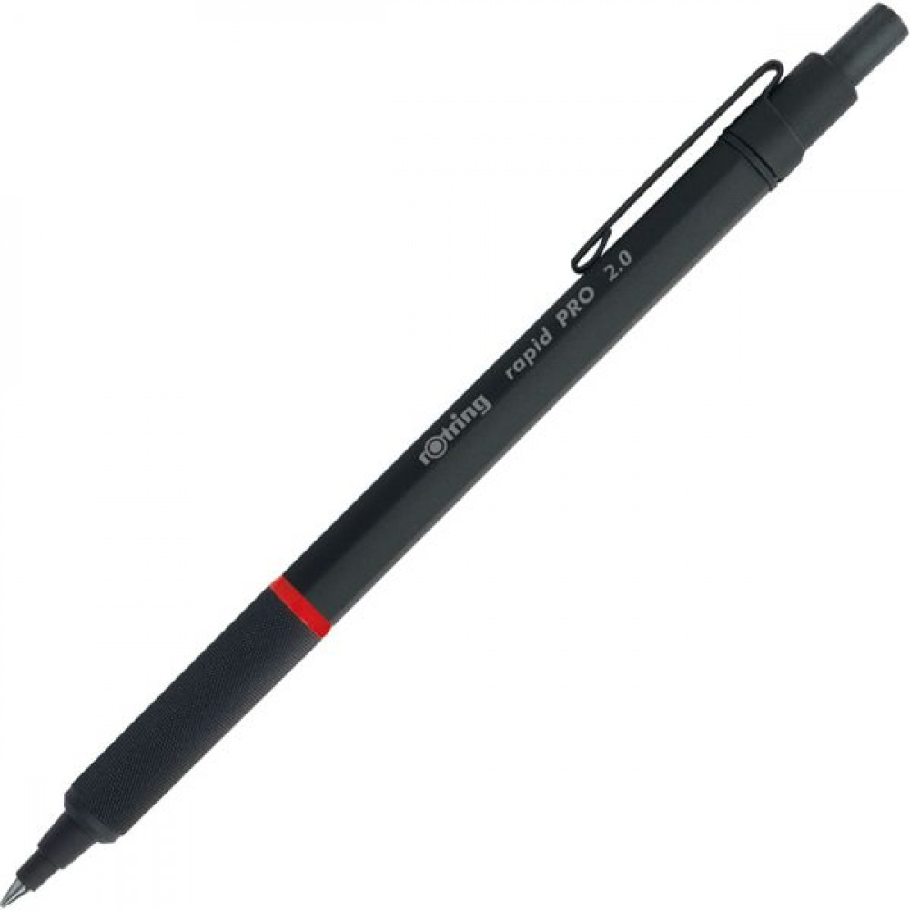 Rotring Rapid Pro Μηχανικό Μολύβι 2.0mm με Γόμα Μαύρο Matt BlackΚωδικός: 1904260