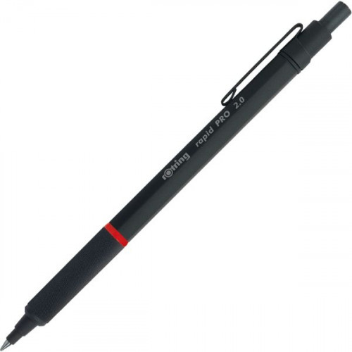 Rotring Rapid Pro Μηχανικό Μολύβι 2.0mm με Γόμα Μαύρο Matt BlackΚωδικός: 1904260