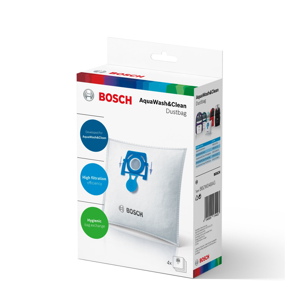Bosch/Siemens BBZWD4BAG Σακούλες Σκούπας 4τμχ Συμβατή με Σκούπα Bosch