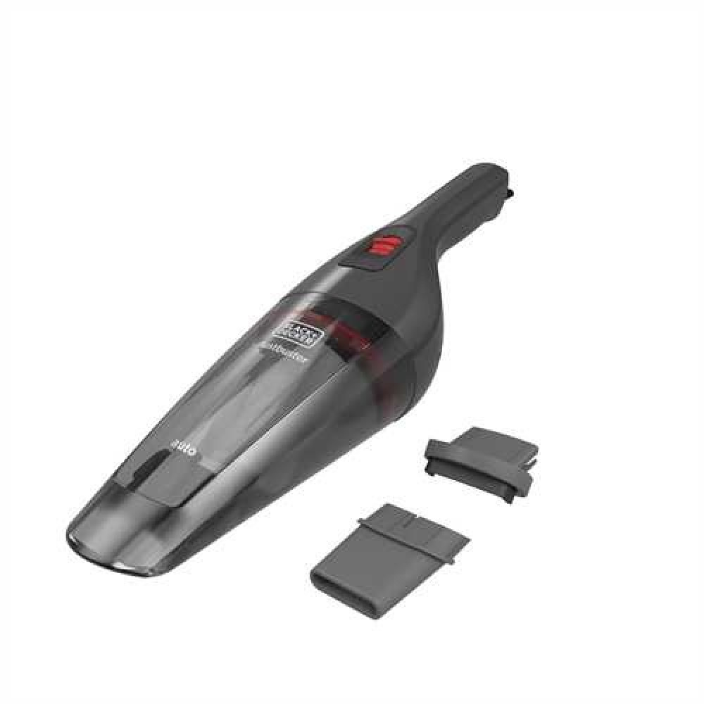 Black & Decker Σκουπάκι Αυτοκινήτου Στερεών με Ισχύ 9W & Καλώδιο Αναπτήρα 12V Grey, Red