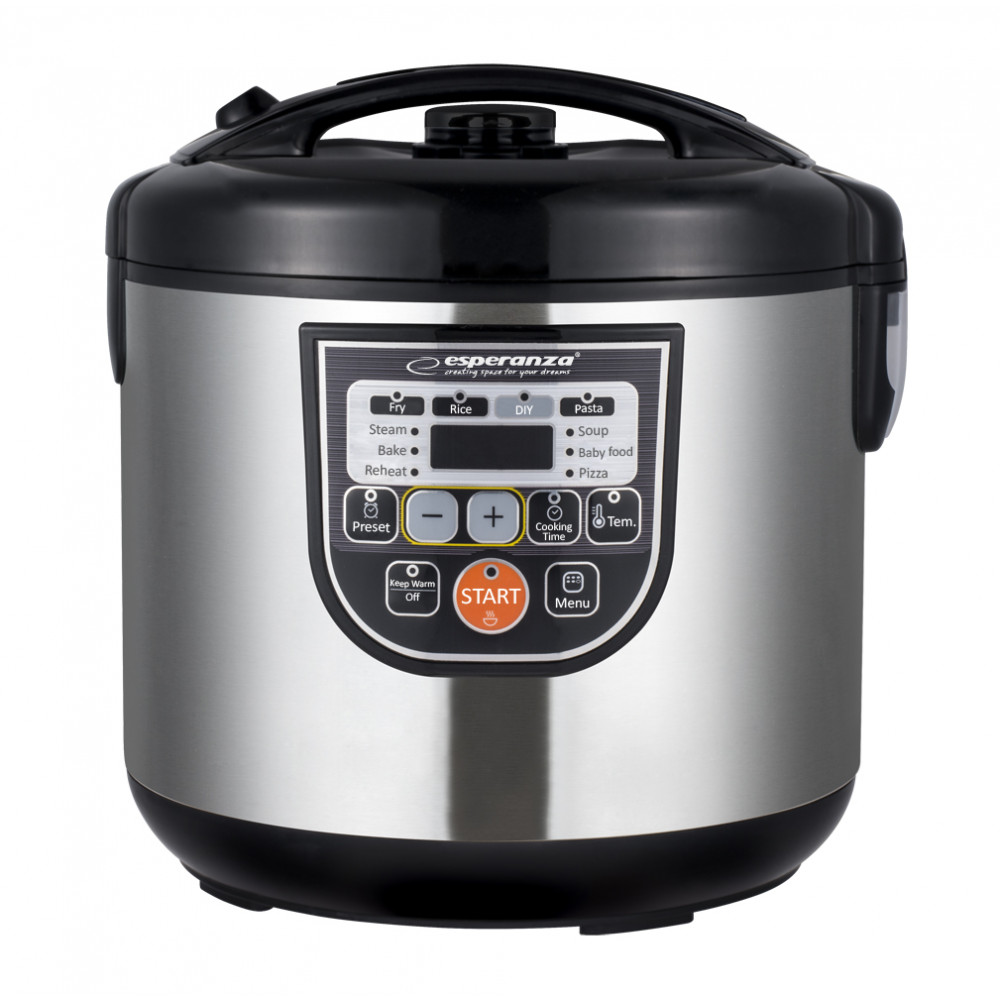 Esperanza EKG011 Πολυμάγειρας 860W με Χωρητικότητα 5lt Ασημί