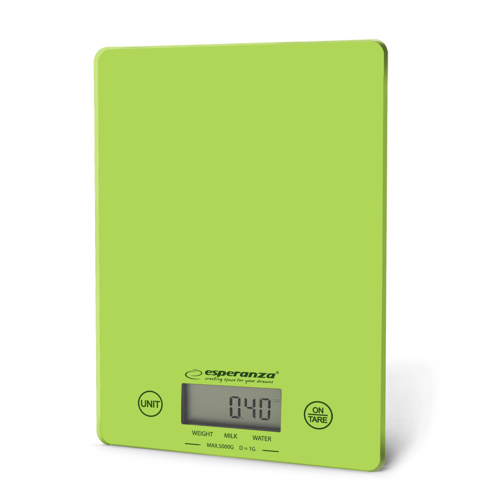Esperanza G Ψηφιακή Ζυγαριά Κουζίνας 1gr/5kg Green Yellow
