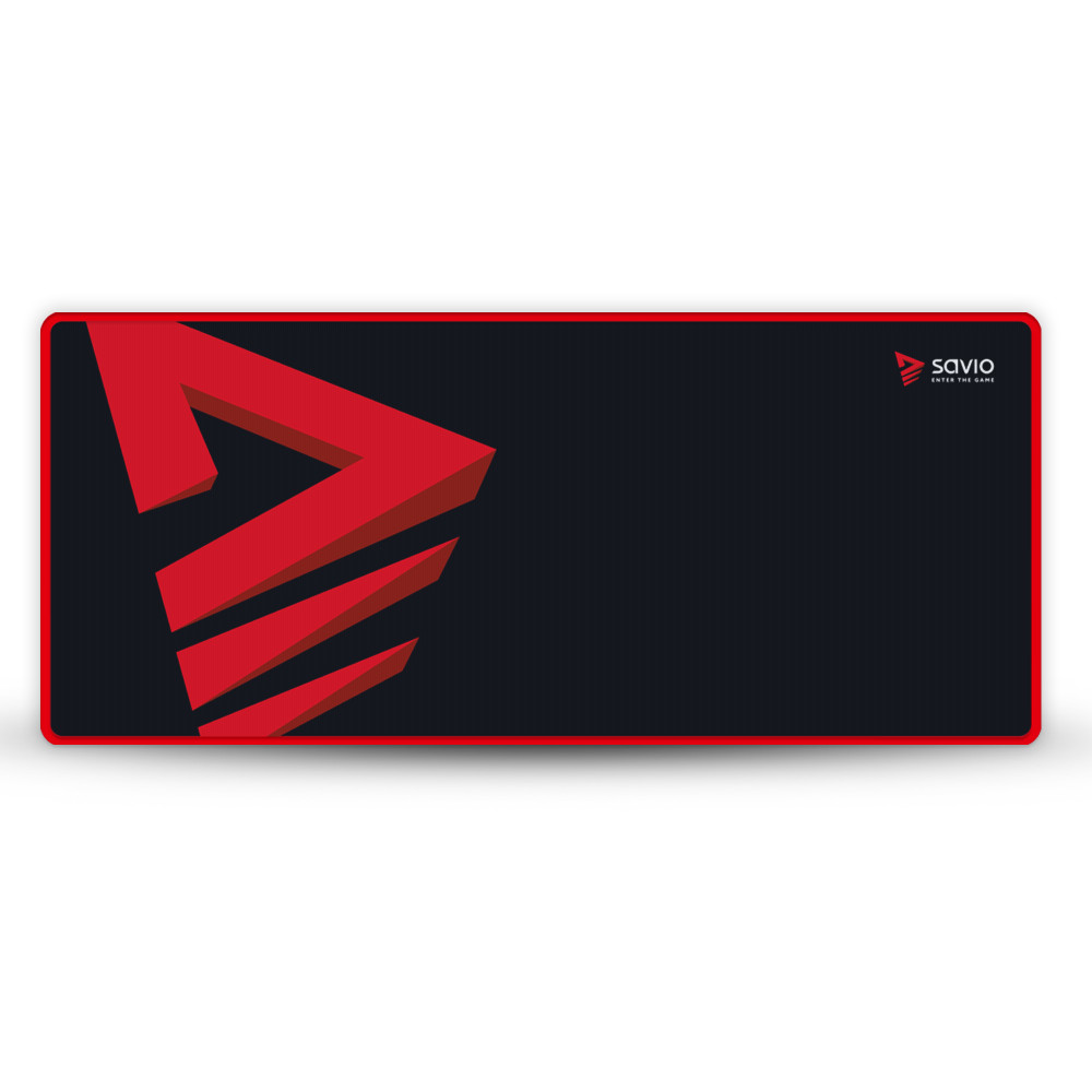 Savio Professional gaming mousepad Turbo Dynamic XXL 1000x500x3mm Black/Red