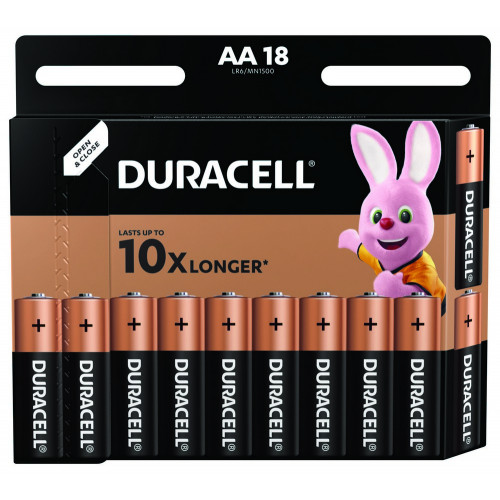 Duracell Αλκαλικές Μπαταρίες AA 1.5V 18τμχ
