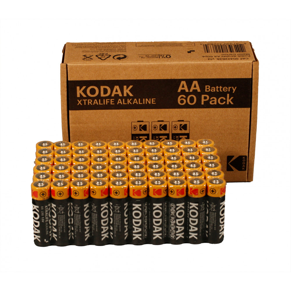 Kodak Xtralife Αλκαλικές Μπαταρίες AA 1.5V 60τμχ