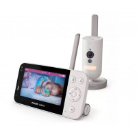 Philips Ασύρματη Ενδοεπικοινωνία Μωρού Με Κάμερα & Ήχο Avent με Νανουρίσματα & Μελωδίες 4.3 2τμχ