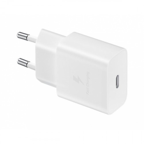 SAMSUNG FAST TRAVEL CHARGER 15W + TYPE C DATA CABLE white ORIGINAL
