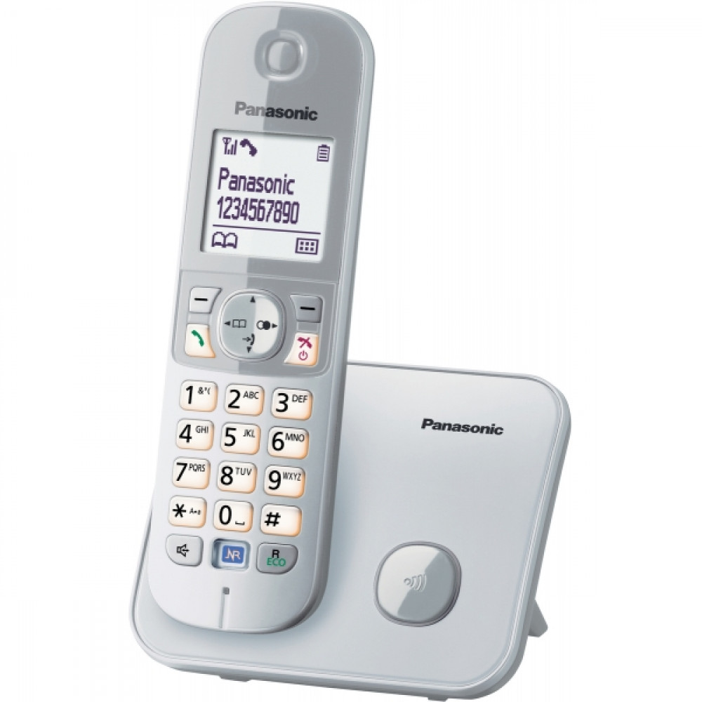 Panasonic KX-TG6811 Ασύρματο Τηλέφωνο με Ανοιχτή Ακρόαση Ασημί