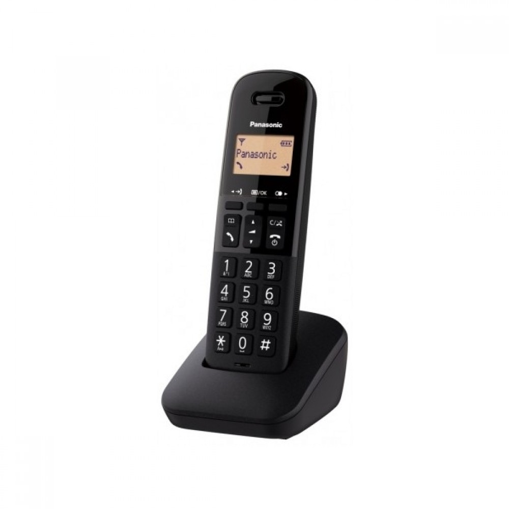 Panasonic KX-TGB610 Ασύρματο Τηλέφωνο με Ελληνικό Μενού Μαύρο