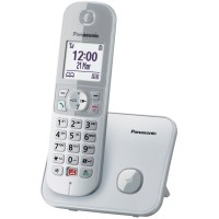 Panasonic KX-TG6851 Ασύρματο Τηλέφωνο Ασημί
