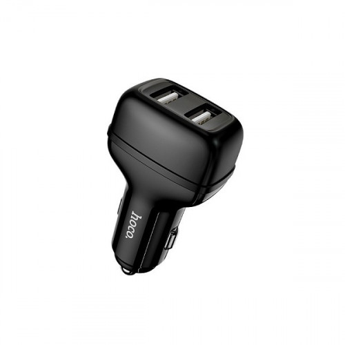 Hoco Αντάπτορας Αυτοκινήτου Hoco Z36 Leader με 2 Εξόδους USB 5V 2.4A Max Μαύρο