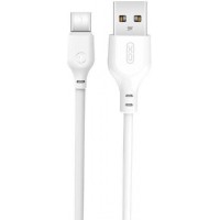 XO NB103 USB 2.0 Cable USB-C male - USB-A Λευκό 1m XO-NB103TWH-1M