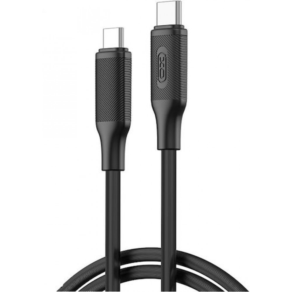 XO Nb-q265b USB 2.0 Cable USB-C male - USB-C 60W PD Μαύρο 1m 16.005.0307