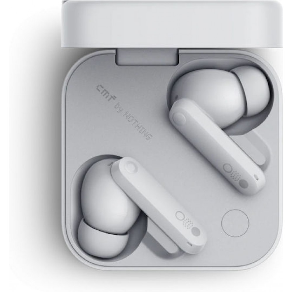 Nothing CMF Buds Pro 2 Bluetooth Handsfree Ακουστικά με Αντοχή στον Ιδρώτα και Θήκη Φόρτισης Light Grey