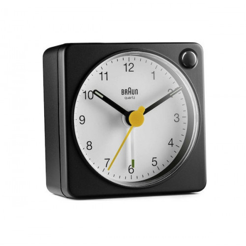 Braun BC 02 XBW quartz alarm white / black with light switch