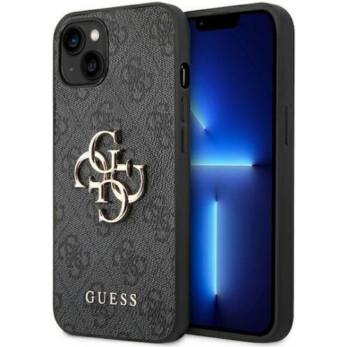 GUESS 4G METAL LOGO CASE IPHONE 14 grey backcover
