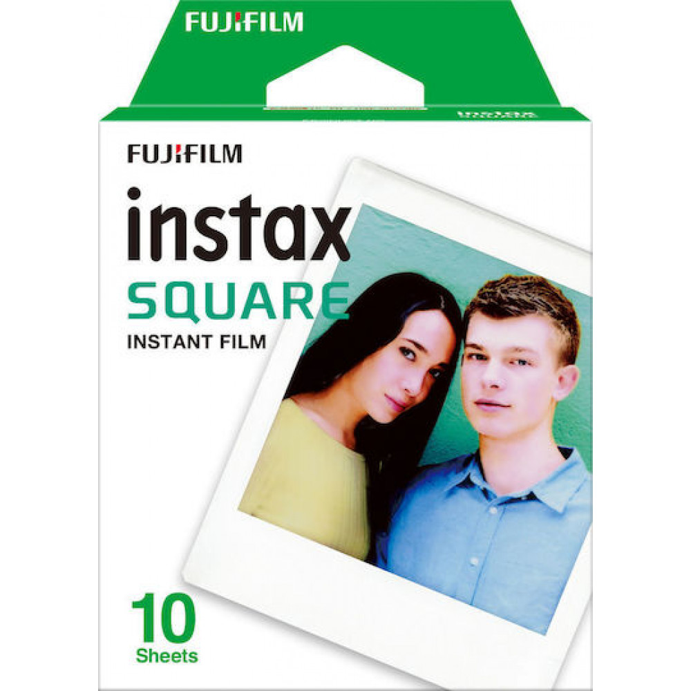 Fujifilm Color Instax Square Instant Φιλμ (10 Exposures) White