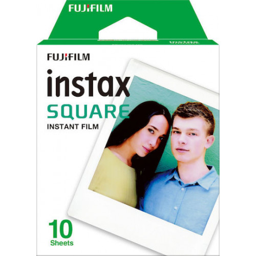 Fujifilm Color Instax Square Instant Φιλμ (10 Exposures) White