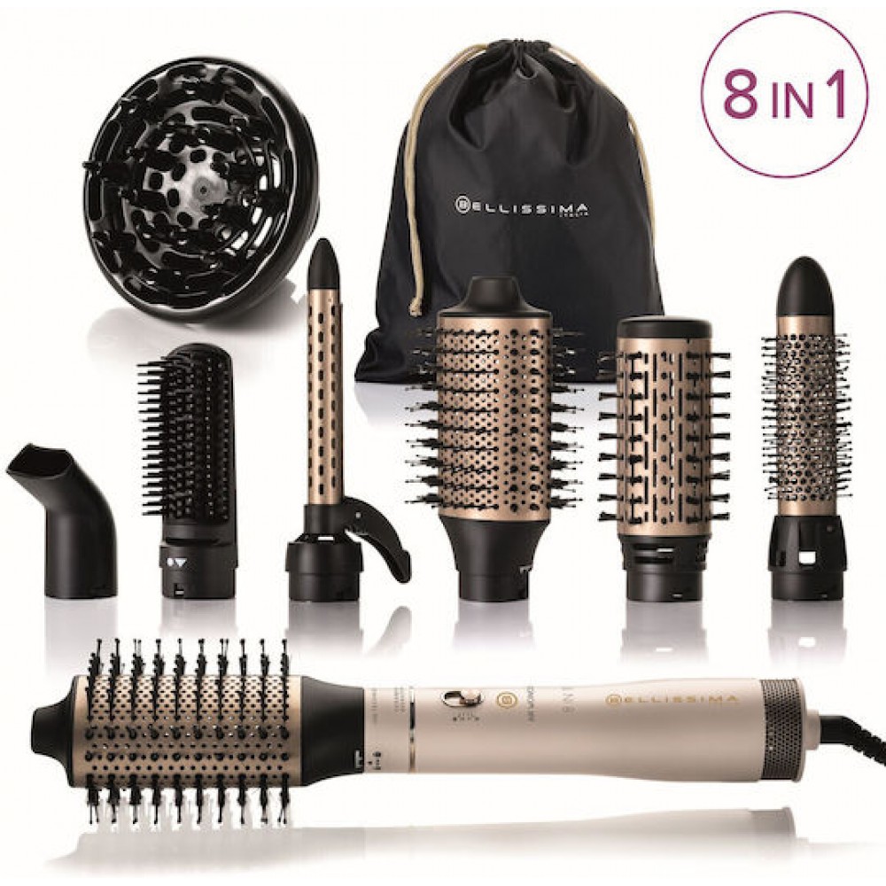 Bellissima Air Wonder 8in1 Ionic Multistyler με Κεραμική Επίστρωση 1000W Λευκή