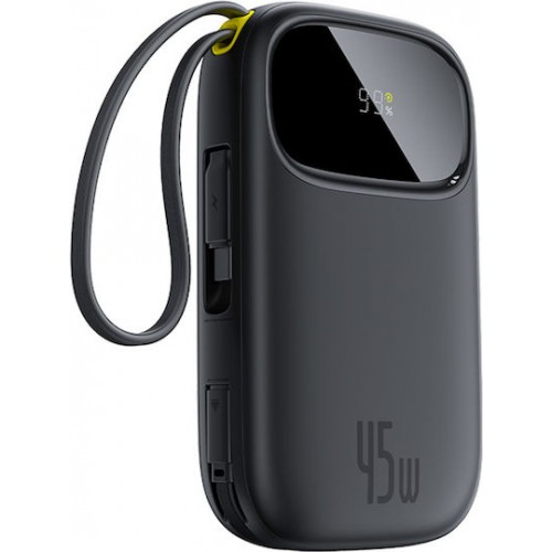 Baseus EnerFill FC31 Power Bank 10000mAh 45W με Θύρα USB-A και Θύρα USB-C Power Delivery / Quick Charge Μαύρο