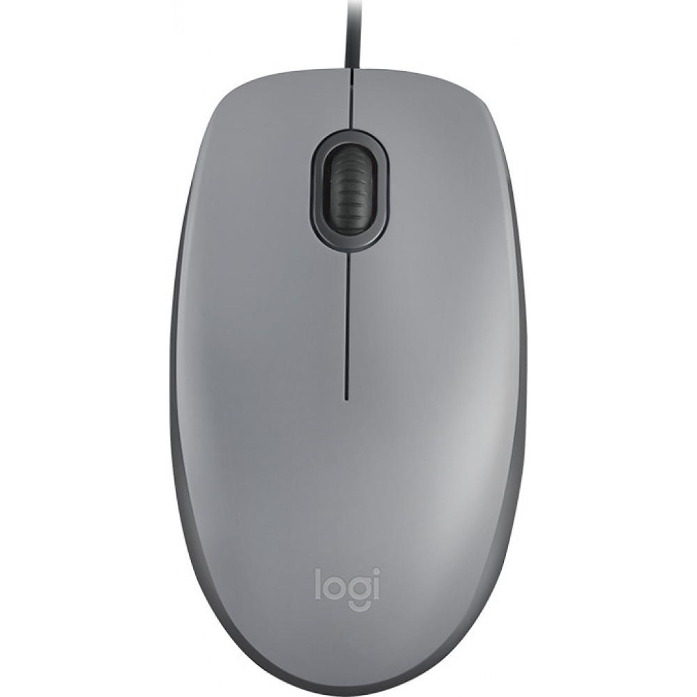 Logitech M110 Silent Grey Ενσύρματο Ποντίκι Γκρι