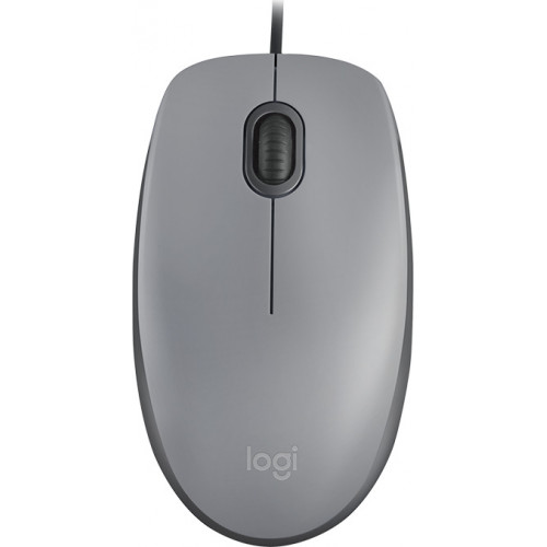 Logitech M110 Silent Grey Ενσύρματο Ποντίκι Γκρι