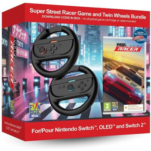 Super Street: Racer Game with Twin Racing Wheels Bundle