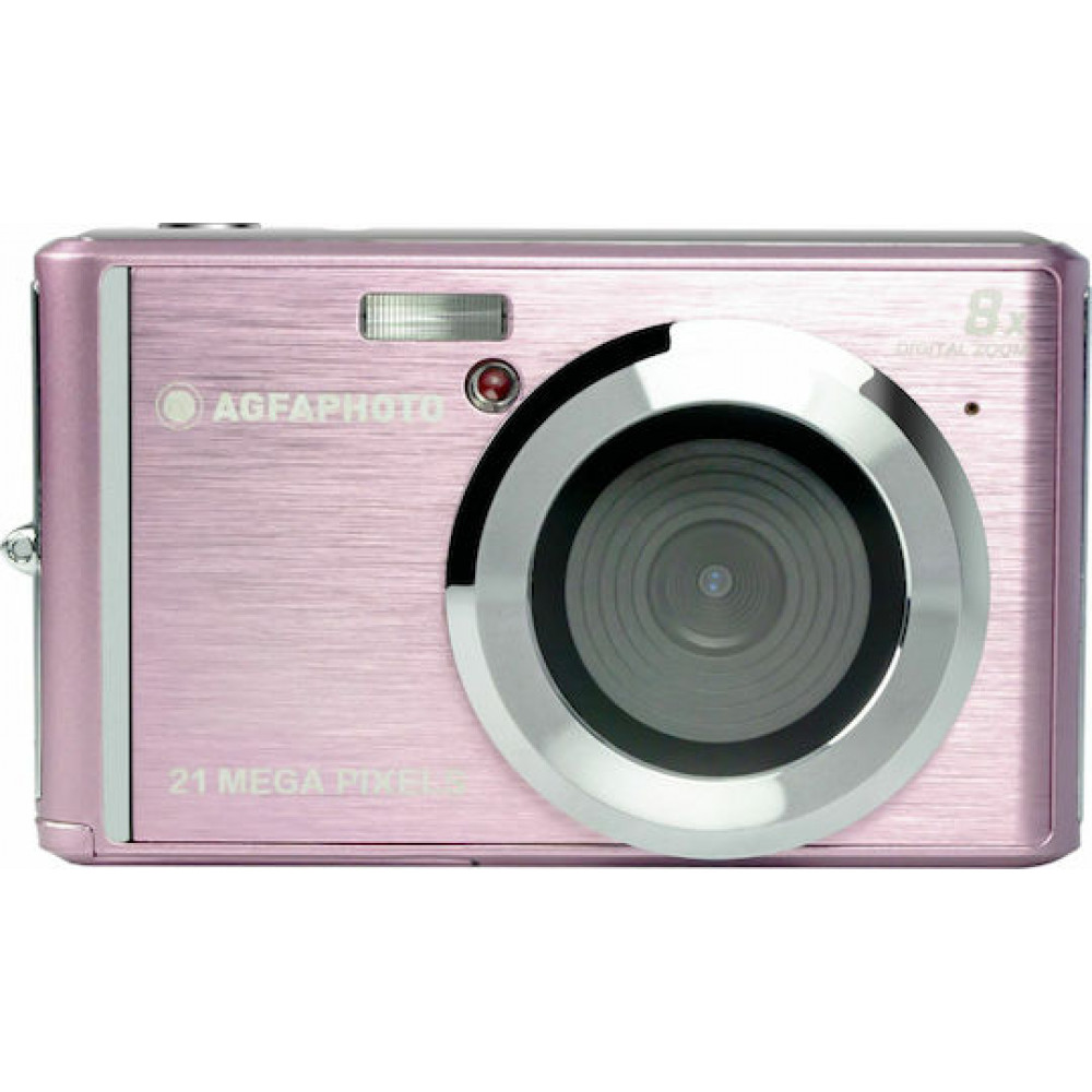 AgfaPhoto DC5200 Compact Φωτογραφική Μηχανή 21MP Οπτικού Ζουμ 8x Ροζ