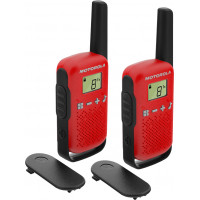 Motorola Talkabout T42 Ασύρματος Πομποδέκτης PMR με Μονόχρωμη Οθόνη Σετ 2τμχ Σε Κόκκινο Χρώμα