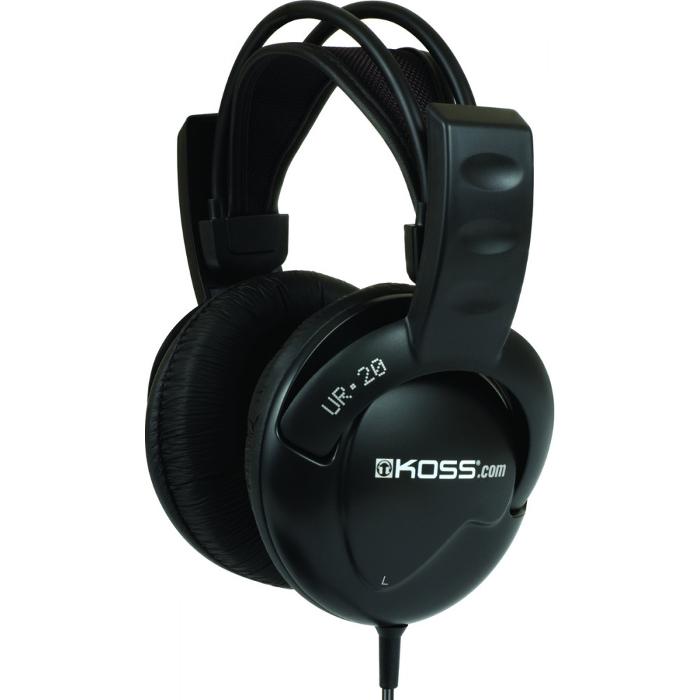 Koss UR 20 Ενσύρματα Over Ear DJ Ακουστικά Μαύρα