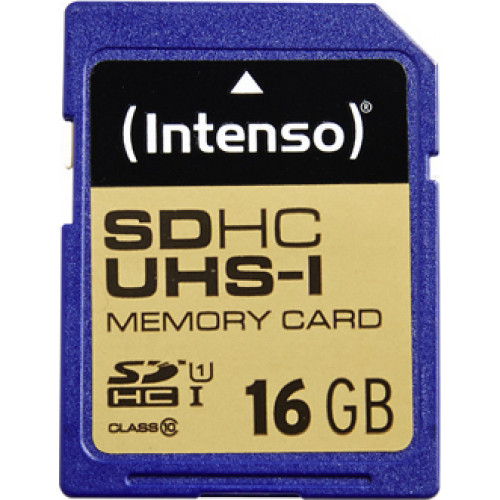 Intenso SDHC Card      16GB Class 10 UHS-I Premium