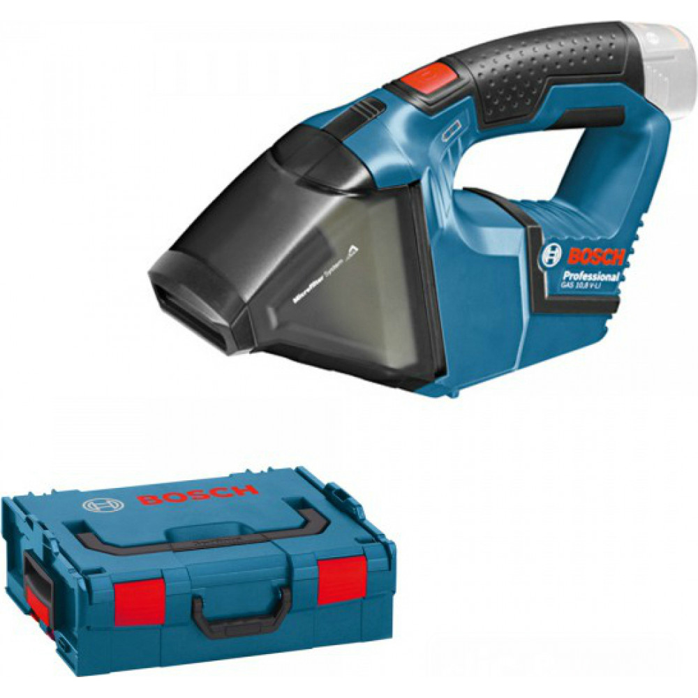 Bosch GAS 10,8 V-LI + L-Boxx Professional Επαναφορτιζόμενο Σκουπάκι 10.8V Χωρίς Φορτιστή και Μπαταρία