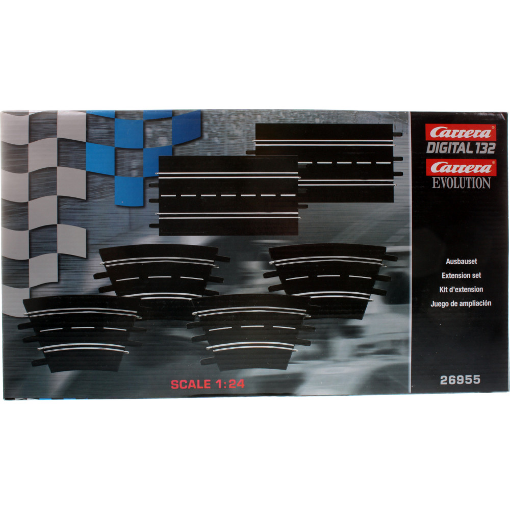 Carrera Evolution Extension Set 2 Straights/4Curves 1/30° (Digital 124/132, Evolution, Exclusiv)