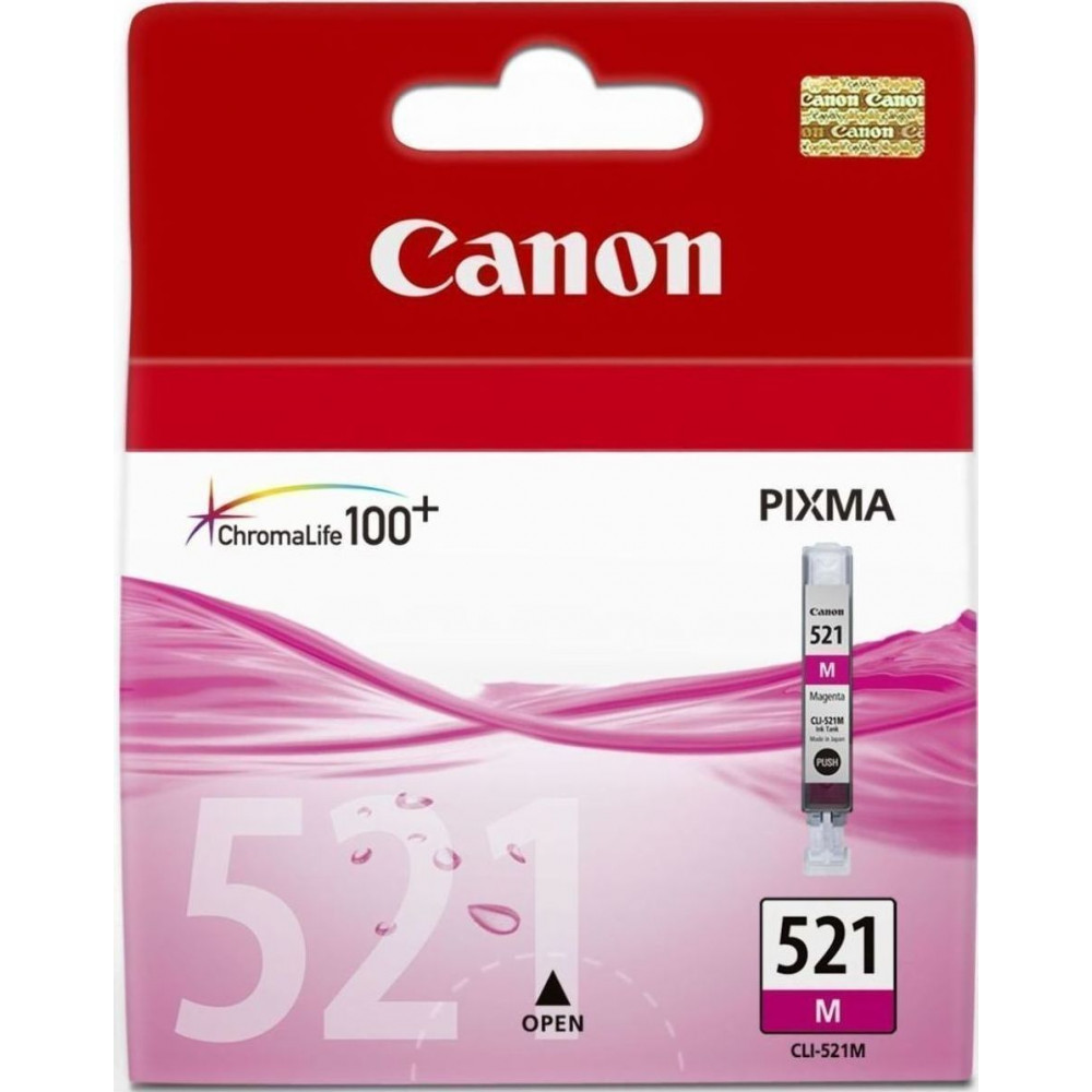 Canon CLI-521 Μελάνι Εκτυπωτή InkJet Ματζέντα (2935B001)