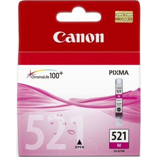 Canon CLI-521 Μελάνι Εκτυπωτή InkJet Ματζέντα (2935B001)
